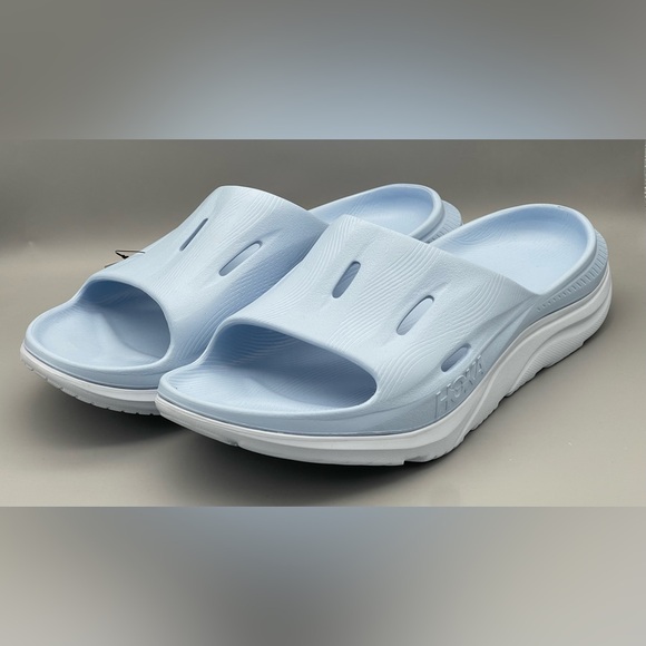 Hoka One Ora Recovery Slides 3 Ice Water Airy Blue Men's Size 13 1135061 NEW - Picture 1 of 9